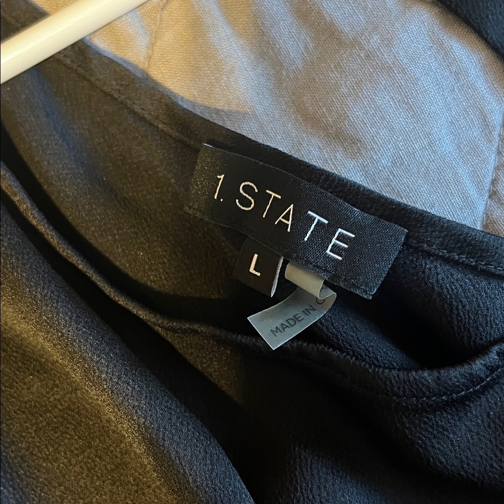 1. State Black One-Shoulder Blouse - Picture 4 of 5